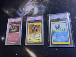 Lot Of 3 Graded Pokemon Slabs - Holo Magneton - Masterball Dusknoir - Mudkip - Image 1