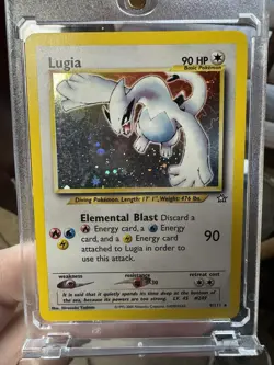 Pokemon Lugia Neo Genesis Holo Card 9/111, RAW - Image 2
