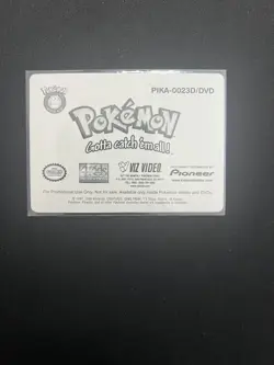 1998 Pokemon Video Pioneer Lenticular Squirtle Viz Promo Card Pika-0023D/DVD - Image 2