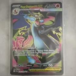 Pokemon Mega Charizard X EX Holo PFL 109/094 Mega Evolution Standard Card - Image 3