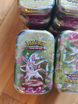 30 boxes Pokemon Scarlet Violet Prismatic Evolutions Mini Tin New Sealed inhand - Image 2