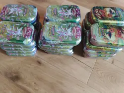 30 boxes Pokemon Scarlet Violet Prismatic Evolutions Mini Tin New Sealed inhand - Image 3