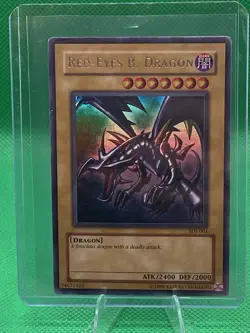 Red-Eyes B. Dragon - Starter Deck: Joey (SDJ) Unlimited Yugioh Trading Card - Image 1