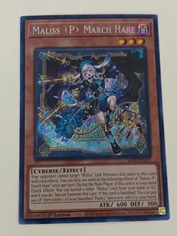 Yugioh - Maliss P March Hare - 1st Edition Secret Rare NM - Free Holo - Image 1