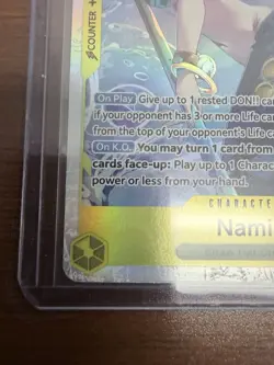 One Piece CCG Nami EB03-053 Super Rare Holo Heroines Edition English - Image 4
