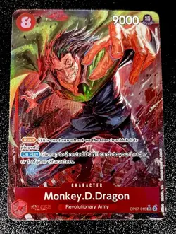 One Piece Monkey D Dragon Alternative Art Parallel TCG Card OP07-015 English NM - Image 1