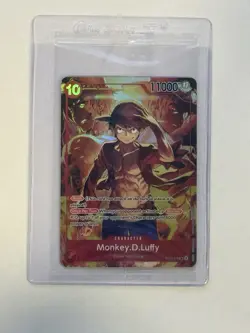 One Piece Monkey D. Luffy ST10-006 Alt Art SR Promo Sealed Pack Fresh PSA Ready - Image 3