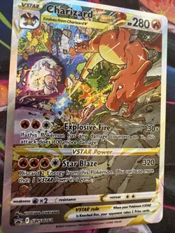 Pokemon Charizard VSTAR SWSH262 Sword & Shield Promo Holo 280 HP Full Art Card - Image 2