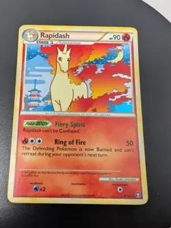 2010 RAPIDASH 8/102 HeartGold SoulSilver TRIUMPHANT POKEMON CARD RARE-HOLO-NM/LP - Image 4