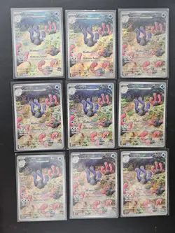 9x Pokemon TCG Wugtrio Card 224/091 IR Paldean Fates NM Condition - Image 1