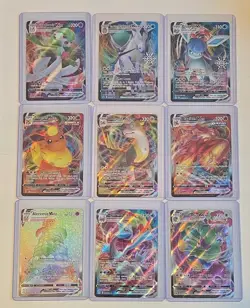 Pokemon TCG VMAX Holo Gardevoir Calyrex Glaceon Flareon Boltund Card Lot 9 Cards - Image 1