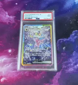 PSA 9 Espeon ex SAR 211/187 Terastal Festival Japanese Pokemon Card Game - Image 1