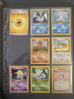 Vintage Pokemon TCG - Base Set 2 Bundle - 9 Card - Conditions Vary See Pics - Image 1