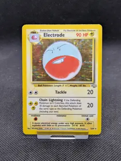 Electrode 2/64 Holo Jungle Set Pokemon Card WOTC Played - Image 1