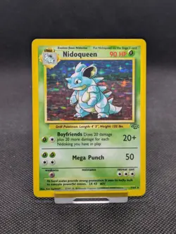 Nidoqueen 7/64 Holo Jungle Set Pokemon Card WOTC LP/Played - Image 1