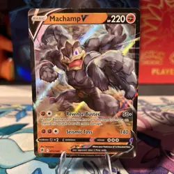 Pokemon Card Machamp V 072/189 Astral Radiance Holo Ultra Rare NM - Image 1