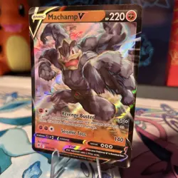 Pokemon Card Machamp V 072/189 Astral Radiance Holo Ultra Rare NM - Image 2