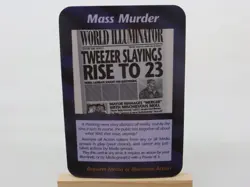 ILLUMINATI CARD INWO - MASS MURDER Steve Jackson CGG Card Game Single - Image 1