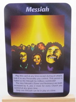 ILLUMINATI CARD INWO - MESSIAH vintage ccg card game single - Image 1