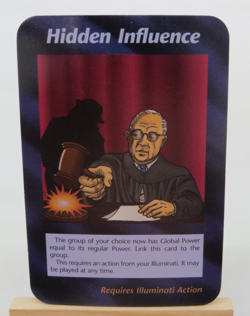 ILLUMINATI CARD INWO - HIDDEN INFLUENCE Steve Jackson CGG Card Game Single - Image 1