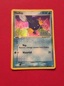 Mudkip 058/100 Crystal Guardians STAMPED HOLO Pokemon Trading Card Game - Image 1