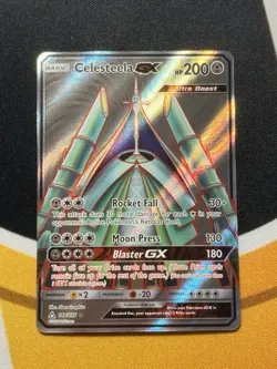 Celesteela GX 208/214 Full Art Ultra Rare Holo Pokemon Card Near Mint - Image 1