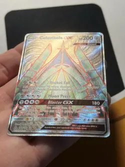 Celesteela GX 208/214 Full Art Ultra Rare Holo Pokemon Card Near Mint - Image 3