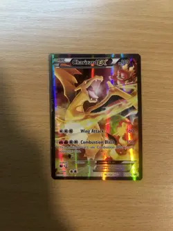 Charizard EX XY121 Black Star Promo Full Art Holo Card LP/NM Condition - Image 1