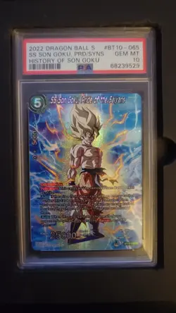 Dragon Ball Card SS Son Goku, Pride of the Saiyans History of Son Goku PSA 10 - Image 1