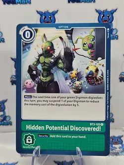 Digimon Card - Hidden Potential Discovered! BT3-103 - Unco - NM - Image 1