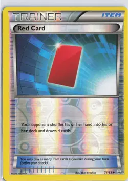 Red Card 71/83 Generations Reverse Holo NM - Image 1