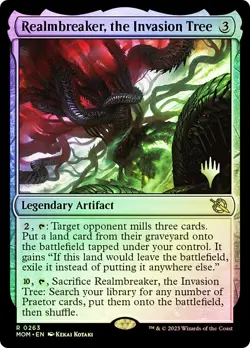 MTG FOIL Realmbreaker, the Invasion Tree (Promo Pack) (March of the Machine) - Image 1