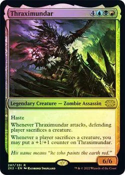 MTG FOIL Thraximundar - Double Masters 2022 #287 - Image 1