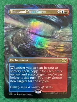 Thousand-Year Storm (Borderless) R Double Masters 2022 390 NM (Foil) - Image 1