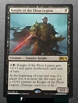 MTG 150/280 KNIGHT OF THE EBON LEGION Core 2020 Rare card⚔LP - Image 1