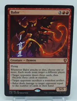 Magic the Gathering Commander Legends Battle for Baldur's Gate #162 Balor - Image 3