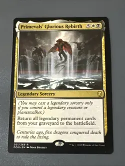Primeval’s Glorious Rebirth X1 Dominaria NM Condition See Front/back Pics - Image 1