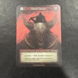 Sorcery Contested Realm Beta - Unique - Death Dealer - Non Foil N/M - In Hand - Image 1