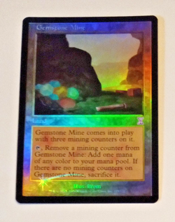 Magic The Gathering MTG Gemstone Mine Timeshifted Foil 2006 NM - Image 1
