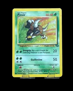 Pokemon TCG Pinsir Rare Holo Card #9/64 Jungle LP - Image 1