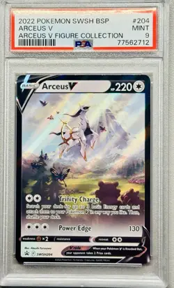 2022 Pokemon Arceus V Promo Holo SWSH204 Sword & Shield PSA 9 - Image 1
