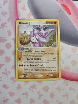 Pokemon TCG Nidoking 8/112 EX FireRed & LeafGreen Holo Rare Card 2004 - Image 1