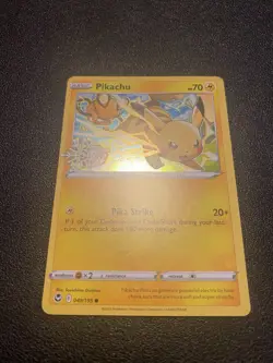 Pokemon TCG Pikachu 049 Silver Tempest Snowflake Stamp - Image 1