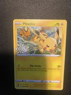Pokemon TCG Pikachu 049 Silver Tempest Snowflake Stamp - Image 2