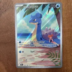 Pokemon TCG Misty's Lapras Destined Rivals 194/182 Illustration Rare NM - Image 1
