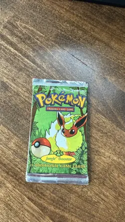 Factory Sealed 1999 Pokemon Jungle Booster Pack Trading Cards VINTAGE - Image 1