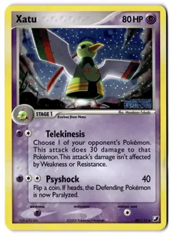 2005 Pokemon EX Unseen Forces Xatu Reverse Holo #49/115 - Image 1