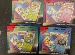 🔥 Pokemon TCG Prismatic Evolutions Tech Sticker Collection Set Lot of 9 Sealed - Image 1