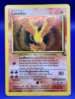German Lavados Pokemon Fossil Set HOLO Moltres 12/62 US Seller LP-MP - Image 1