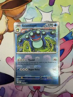 Pokemon TCG Seismitoad 021/086 Sv: Black Bolt Master Ball Holo Uncommon 170 HP - Image 1